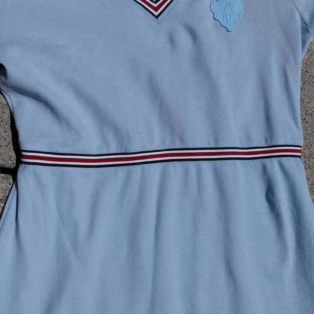 🛡️Gucci Equestrian Coat Of Arms Sherry Web Polo Dress - Picture 11 of 16